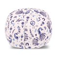 thumbnail image 1 of Peacock Christmas Storage Toy Bag Chair, Simplistic Design Abstract Pattern of Birds and Symbols, Stuffed Animal Organizer Washable Bag, Large Size, Pearl Indigo Pale Blue, by Ambesonne, 1 of 3