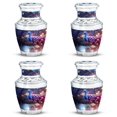thumbnail image 1 of Peacock in a Colorful Ambience Mini Keepsake Urn For Human Ashes, Memorial Urns For Ashes, Colorful Ambience Decorative Cremation Urns For Ashes Adult Female 3 Inch, 4pcs, 1 of 5
