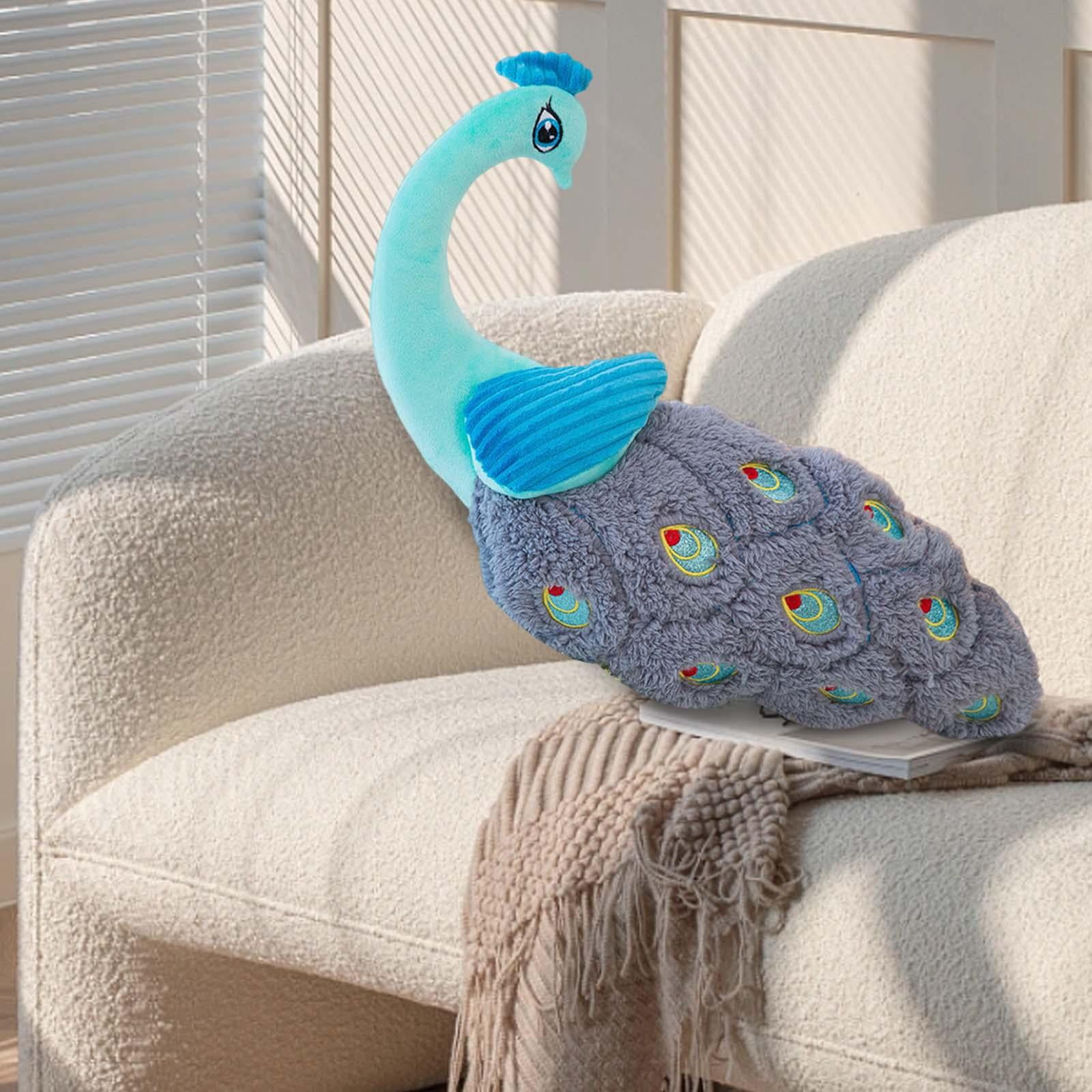 Peacock Decorative Pillow Bird Pillow Throw Pillow for Bedroom Firm Stuffed Blue Walmart
