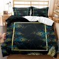 thumbnail image 1 of Peacock Duvet Cover Abstract Bird Exquisite Tail Pavo Cristatus Indigenous Home rative Bedding Avocado Green for Women Gifts, 1 of 5