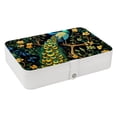 thumbnail image 1 of Peacock Earring Organizer Jewelry Box with Removable Compartment and Portable Design, 1 of 6