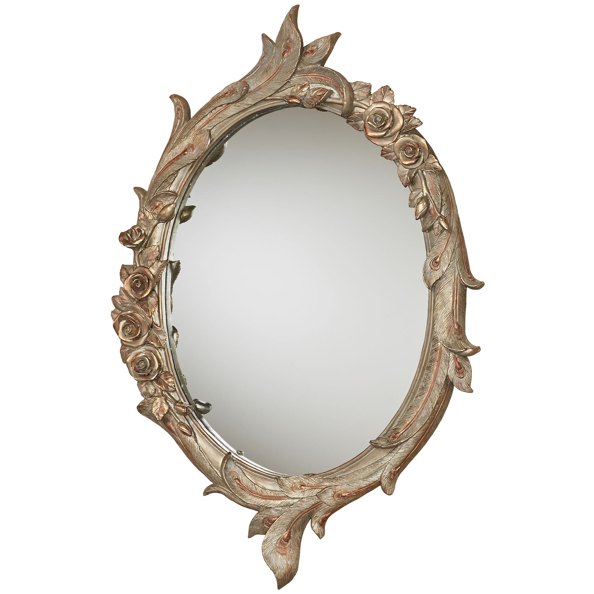 Peacock mirror 鏡　ミラー Touch of Class Peacock Elegance Handpainted Oval Wall Mirror