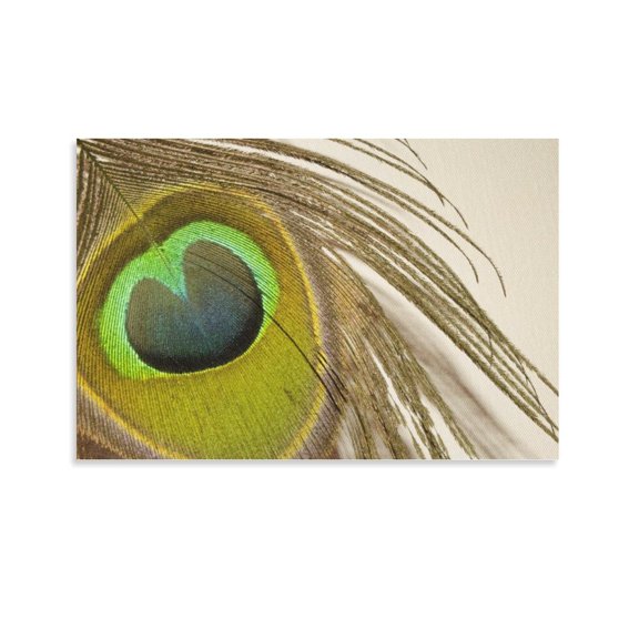 Peacock Feather Bright Poster Decorative Painting Canvas Wall Art Living Room Posters Bedroom Painting,Unframe-style,28×41inch (70×105cm)