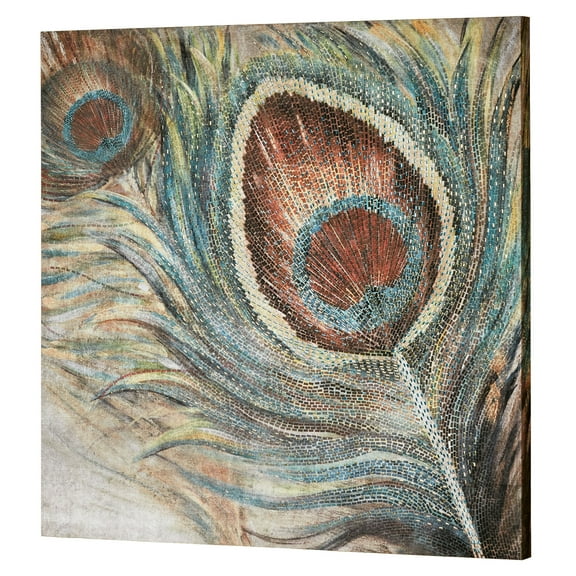 Peacock Feather Canvas Wall Art Multi Cool
