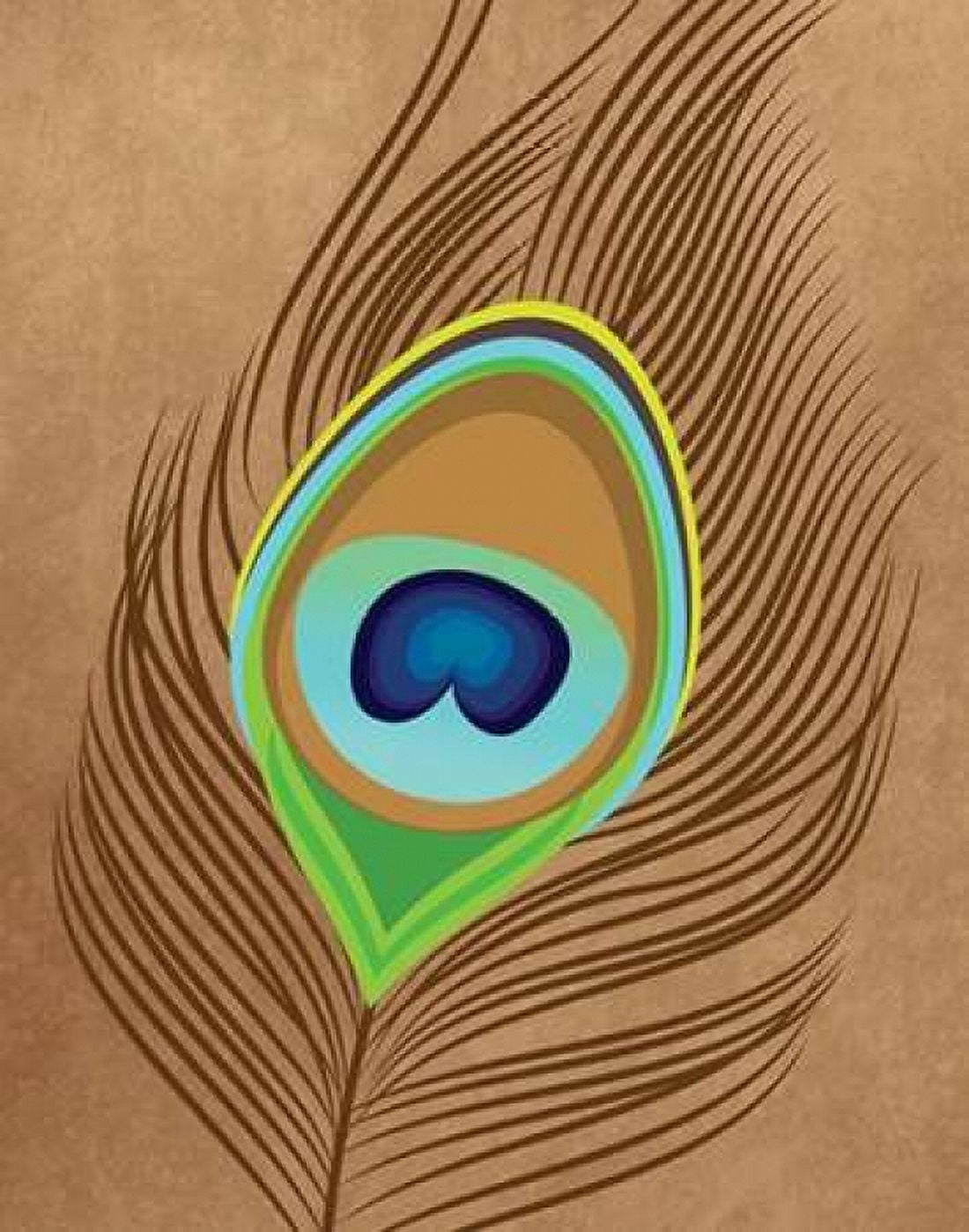 Peacock Feather I Canvas Art - Tamara Robinson (22 x 28)