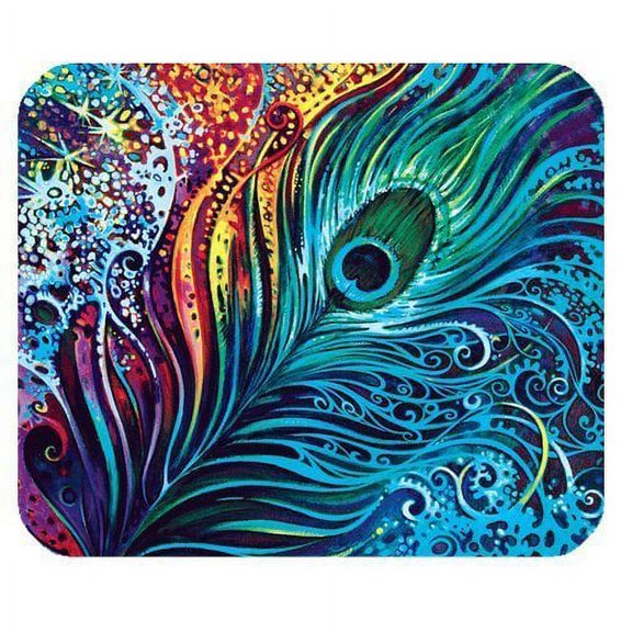 Peacock Feather Mouse pads Gaming Mouse Pad 9.84x7.87 inches