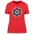 thumbnail image 1 of Peacock Feathers Mandala T-Shirt Women -Image by Shutterstock, Female x-Large, 1 of 2