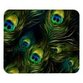 thumbnail image 1 of Peacock Feathers Square Gaming Mousepad Desk Mat Non-Slip Rubber Bottom Printed 8.3x9.8 Inch Suitable for Office and Gaming, 1 of 6