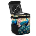 thumbnail image 1 of Peacock Foldable Car Trash Can Mini Trash Can with Lid Leak-Proof Hanging Storage Bag - Car Garbage Can, 1 of 6
