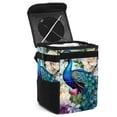 thumbnail image 1 of Peacock Foldable Car Trash Can with Lid, Leak-Proof Car Trash Bin, Hanging Storage Bag Car Garbage Can, 1 of 6