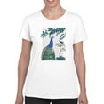 thumbnail image 1 of Peacock Garden 2 Book Print T-Shirt Women -Fab Funky Designs, Female Large, 1 of 4
