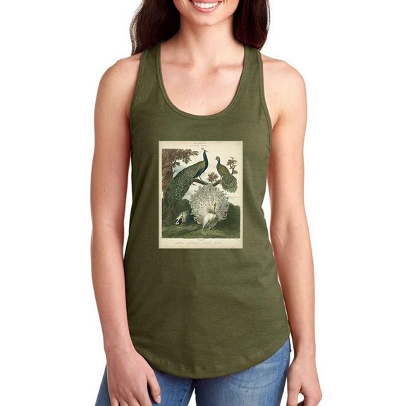 Peacock Gathering Racerback Tank Women -Sydenham Edwards Designs, Female x-Small