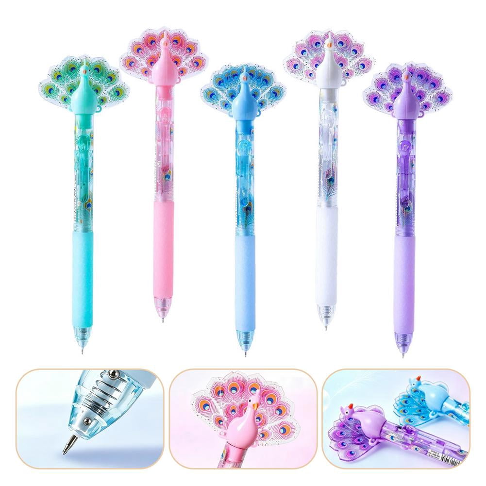 Random Booze Peacock Gel Pens, 5-Piece Set, Random Colors, 0.5 mm - Walmart.com