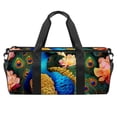 thumbnail image 1 of Peacock Gym Bag, Luggage Bag, Carry on Bag: Versatile Travel Tote, Size 17.7 Inches, with Interior Zipper Pocket & Large Capacity., 1 of 6