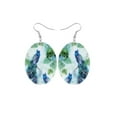 thumbnail image 1 of Peacock In Jungle Oval Drop Earrings, 1 of 1