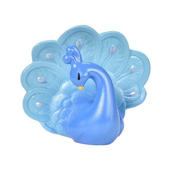 Peacock Miniature Figurines Cute Peafowl Micro Landscape Decor Desktop Ornament