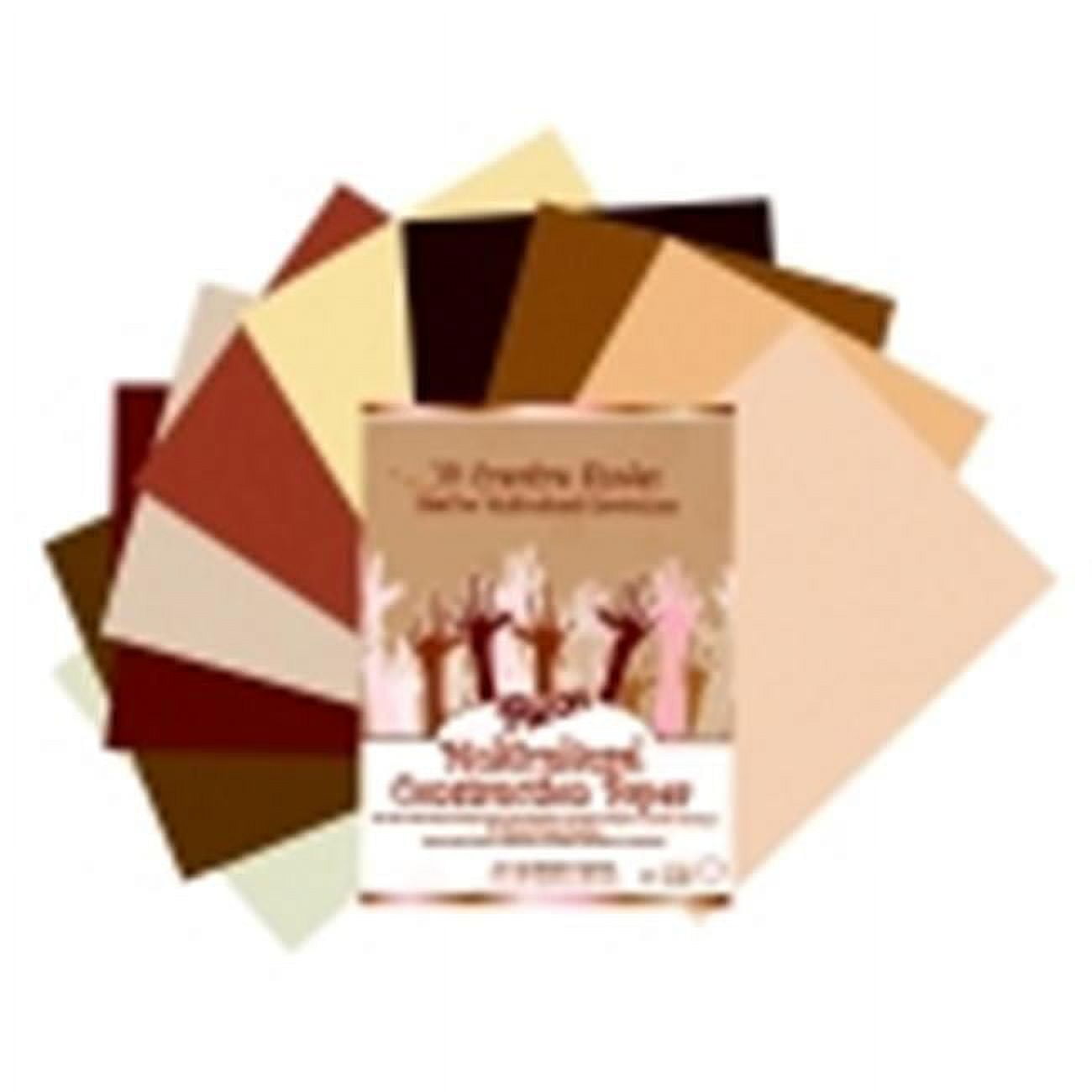 Peacock Multi-Purpose Multi-Cultural Construction Paper - 12 x 18 in. Assorted Color, Pack 50