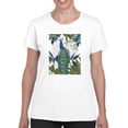 thumbnail image 1 of Peacock On Branch Book Print. T-Shirt Women -Fab Funky Designs, Female x-Large, 1 of 4