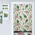 thumbnail image 1 of Peacock Plumage Floral Pattern Door Curtain Nordic Living Room DoorCurtain Porch Partition Curtain Kitchen Rative Half Curtain, 1 of 4