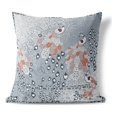 thumbnail image 1 of Peacock Pride Indoor/Outdoor Pillow with Removable Cover in Gray 26x26, 1 of 7
