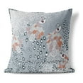 thumbnail image 1 of Peacock Pride Throw Pillow with Removable Cover in Gray 16x16, 1 of 6
