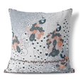 thumbnail image 1 of Peacock Pride Throw Pillow with Removable Cover in White 16x16, 1 of 6