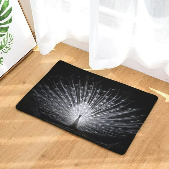 Peacock Print Hallway Entrance Doormat Living Room Rectangle Carpet Absorbent Kitchen Rugs Home Decor Bathroom Anti Slip Mat