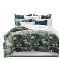 thumbnail image 1 of Peacock Print Teal/Navy Duvet Cover Set King, 1 of 5