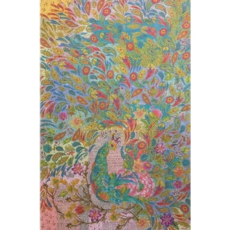 Peacock Collage Pattern by Laura Heine
