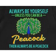 Peacock Shirt Gift Bird Lover Fan Tee Elegant Tshirt Plumage Nature Pride Exotic Species