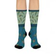 thumbnail image 1 of Peacock Socks Unisex Stretchy Crew | Original Paisley Teal Blue | 1 Pair, 1 Size, 1 of 6