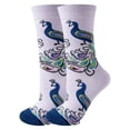 thumbnail image 1 of Peacock Socks from the Sock Panda (Adult Medium - Women's Shoe Sizes 5-10), 1 of 3
