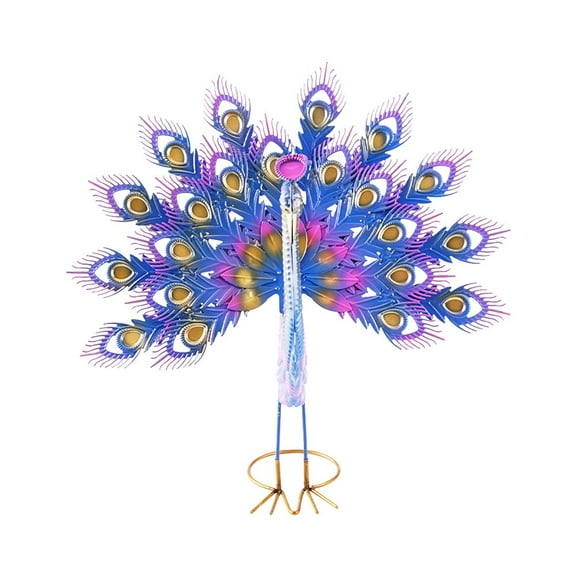 Peacock Statue Garden Decor Metal Peacock Yard Art Lawn Decor Outdoor Sculpture` X6X0
