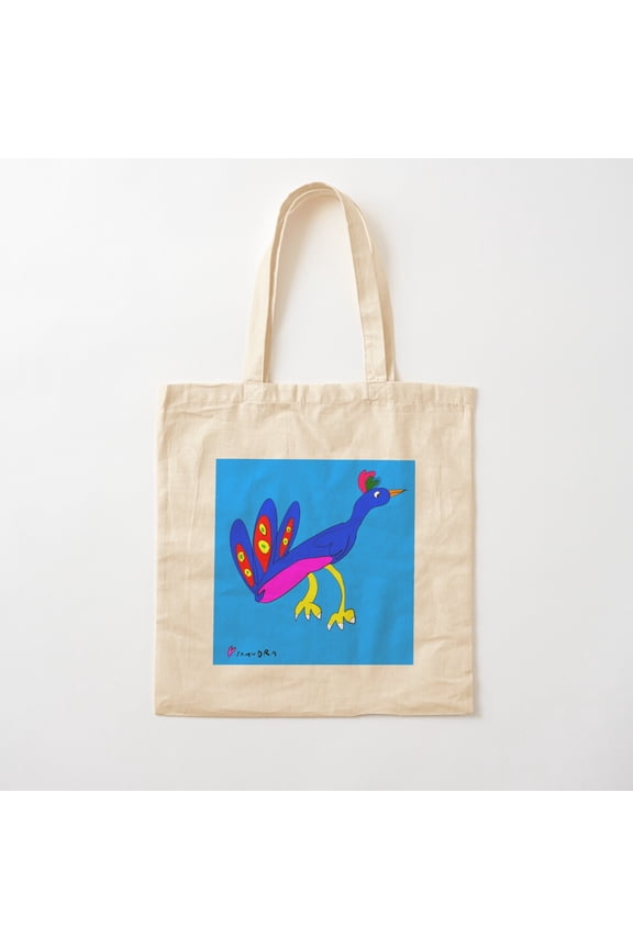 Peacock Style 003 Canvas Tote Bags, Reusable Shopping Bag