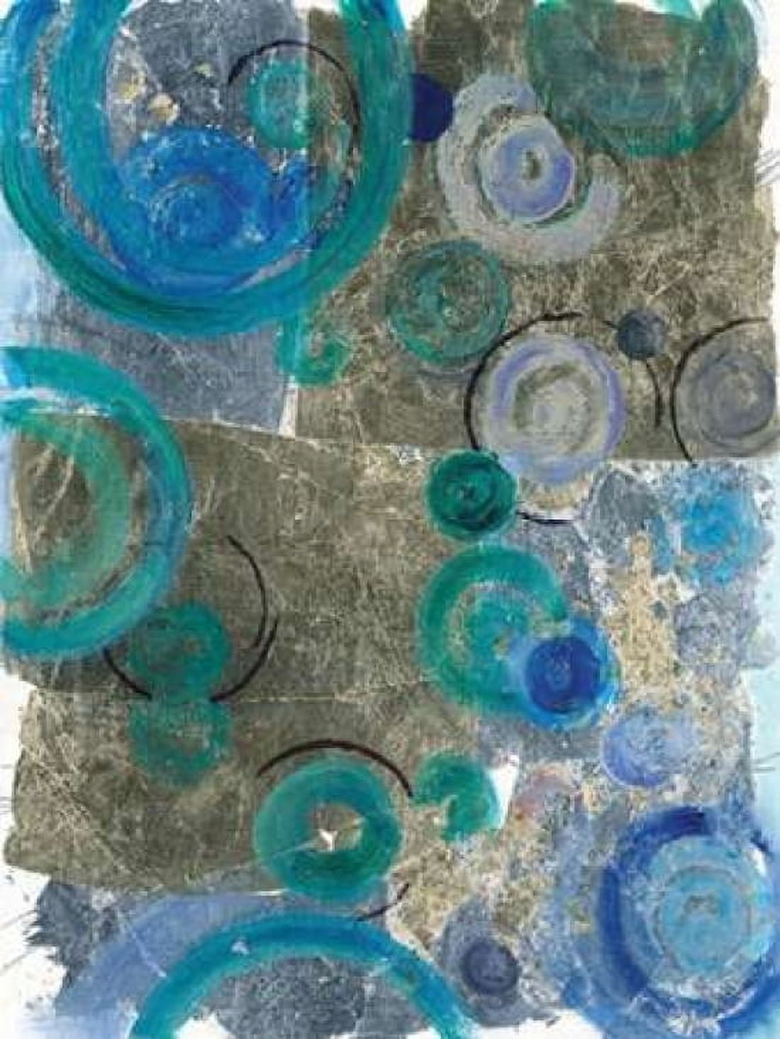 Peacock Swirl II Canvas Art - Margaret Ferry (18 x 24)