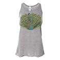 thumbnail image 1 of "Peacock Tank Top, Racerback, Peacock Portrait, Soft Bella Canvas, Sublimation, Racerback, Peacock Shirt, Bird Lover, Racerback Tank, Peacock, Athletic Grey, SMALL", 1 of 1