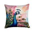 thumbnail image 1 of Peacock Throw Pillow 18 in x 18 in, 1 of 5