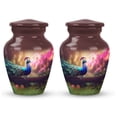 thumbnail image 1 of Peacock Urn For Human Ashes Adult Female - Cremation Urns For Human Ashes Adult Male - Burial Urns For Adult Human Ashes - Cremation Urns - Mini Urns For Human Ashes Keepsake(Size-3Inch,2Pcs), 1 of 5