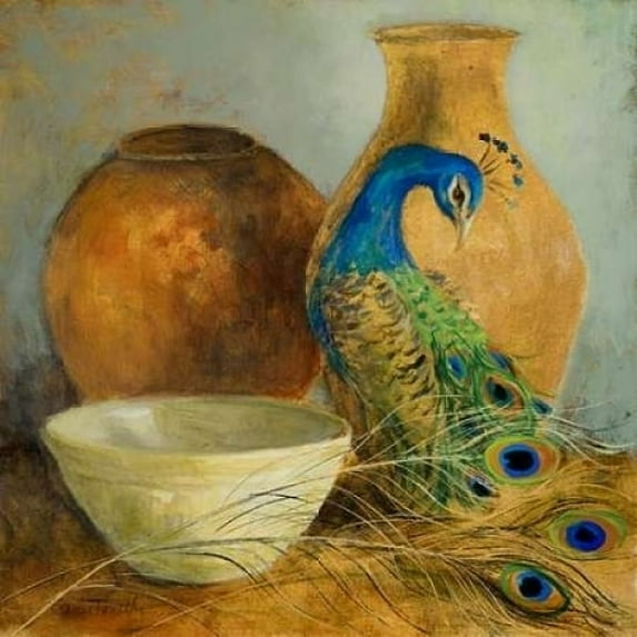 Peacock Vessels II Poster Print by Lanie Loreth (12 x 12)