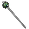 thumbnail image 1 of Peacock Vintage Silver Lace-Edged Bookmark: a Gift for Readers and Book Lovers, 1 of 5