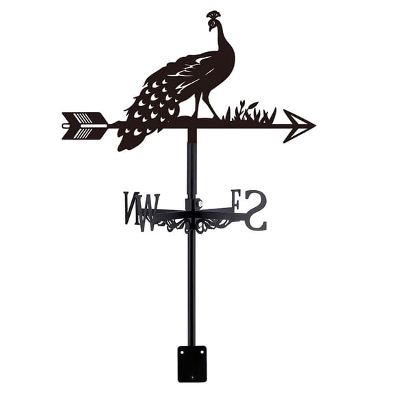 Peacock Weather Vane Animal Weather Vanes Roof Mount Wind Vane Wind Direction Indicators Weather Vanes