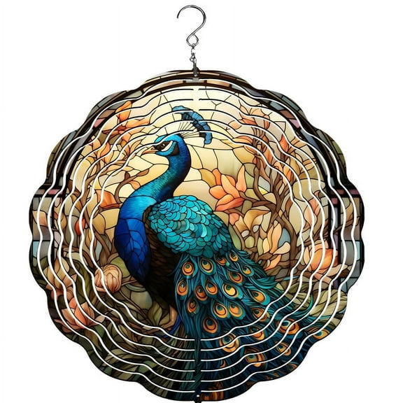 Peacock Wind Spinner , Garden Dcor, Yard Dcor, Porch Decor