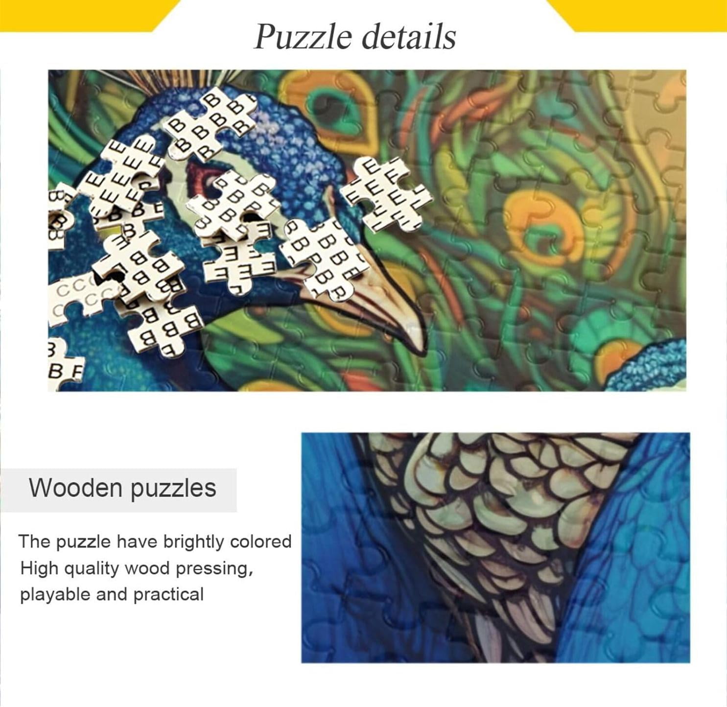 Peacocks Displaying Feathers Jigsaw Puzzle 1000 Pieces, Zigsaw with ...