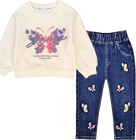 Peacolate Jeans-Set Für Jungen 4-7 Jahre – Denim Jacke, Jeans & T-Shirt, 3-teilig