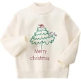 thumbnail image 1 of Peacolate 4-10 Years Little Big Girls' Embroidered Sweater Knit Pullover,White,7-8Years, 1 of 2