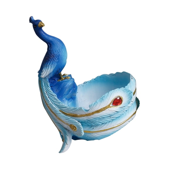 Peafowl Plant Container Flowerpot Garden Container Ceramic Fleshy Plant Planter Holder for Home Office Desk Ornament