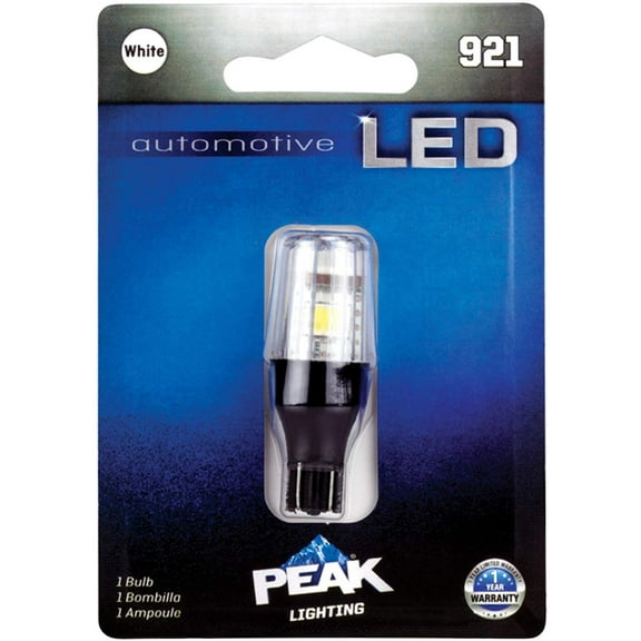 Peak LED T5 Indicator Lamp 921 - 12.8 Volt, White - 1 Pack