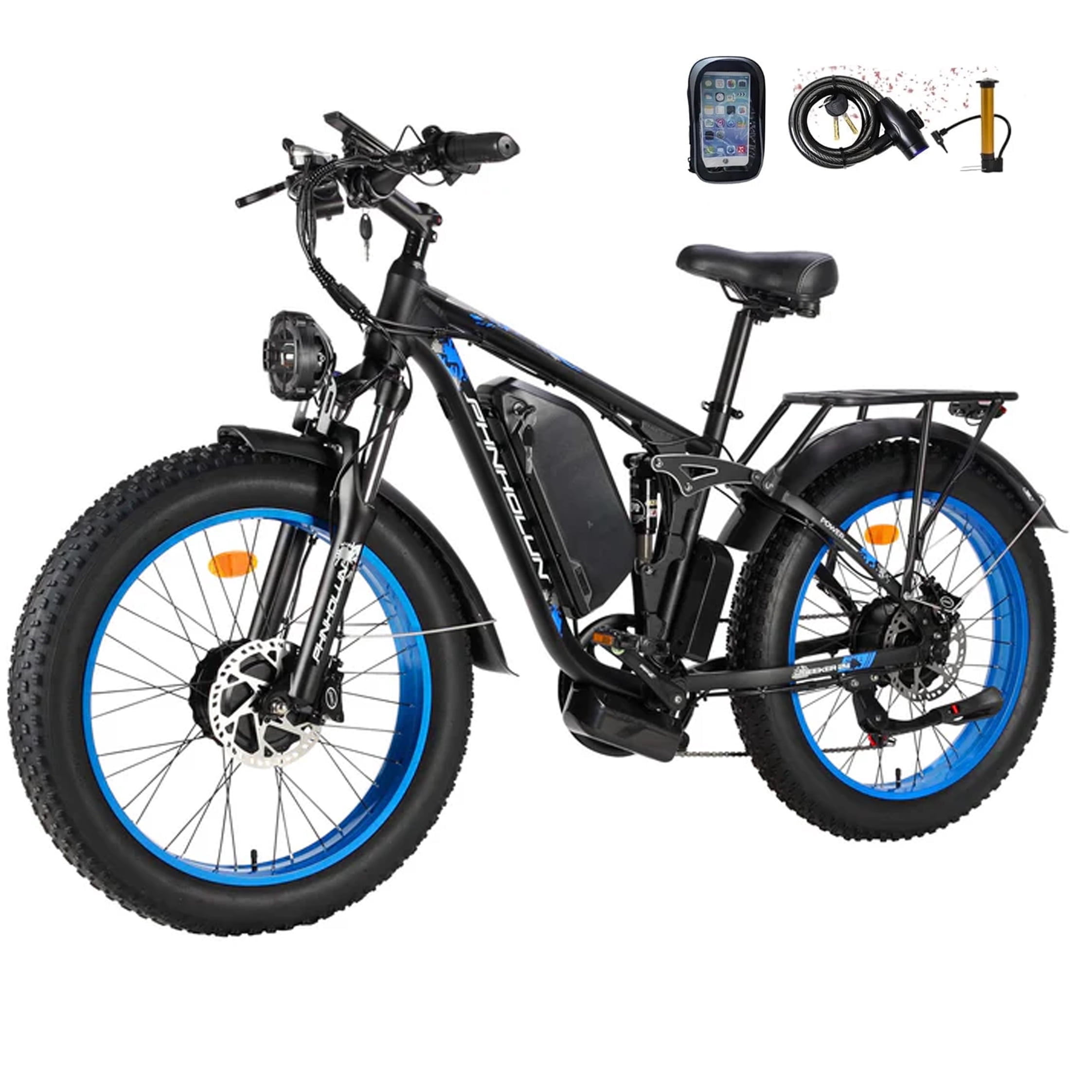 バイイーページ TUTTIO seeker24 Electric Mountain Bike for Adults, Dual Motor 24