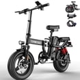 thumbnail image 1 of Peak 750W Folding Electric Bike for Adult, Max 75 Miles 24MPH Electric Bicycle, 14" Folding E Bike, 48V 20Ah Removable Battery, PAS Control, Full Suspension, Commuter E-Bike for Adults Teens, 1 of 14