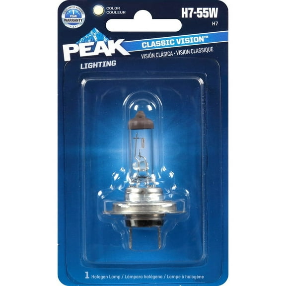 Peak 8020159 Classic Vision 12.8 V Halogen T3-1-4 Automotive Bulb - H7-55W